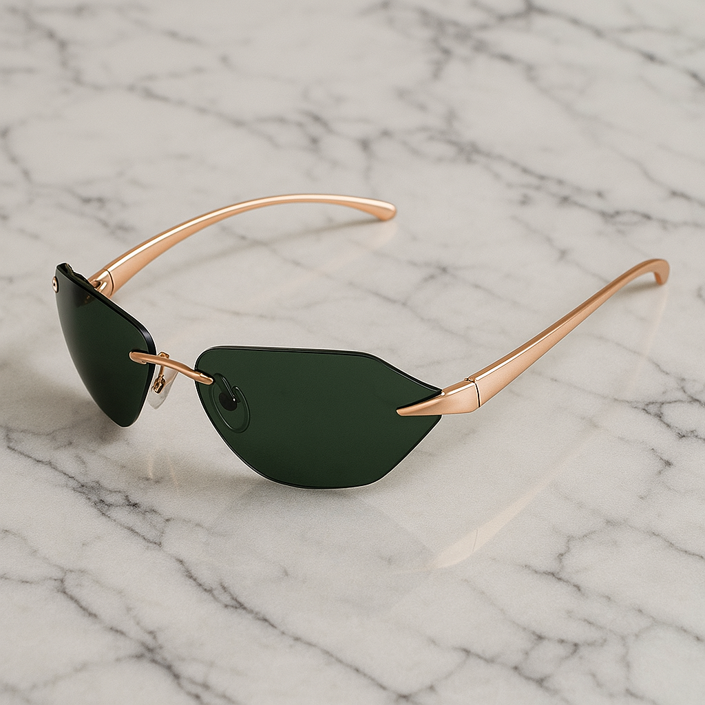 Carlo™ Rimless Polarized Sunglasses - Axel Ross