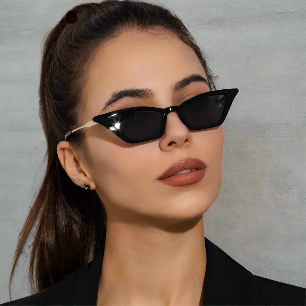 "Aurora Noir" Cat-Eye Sunglasses - Axel Ross