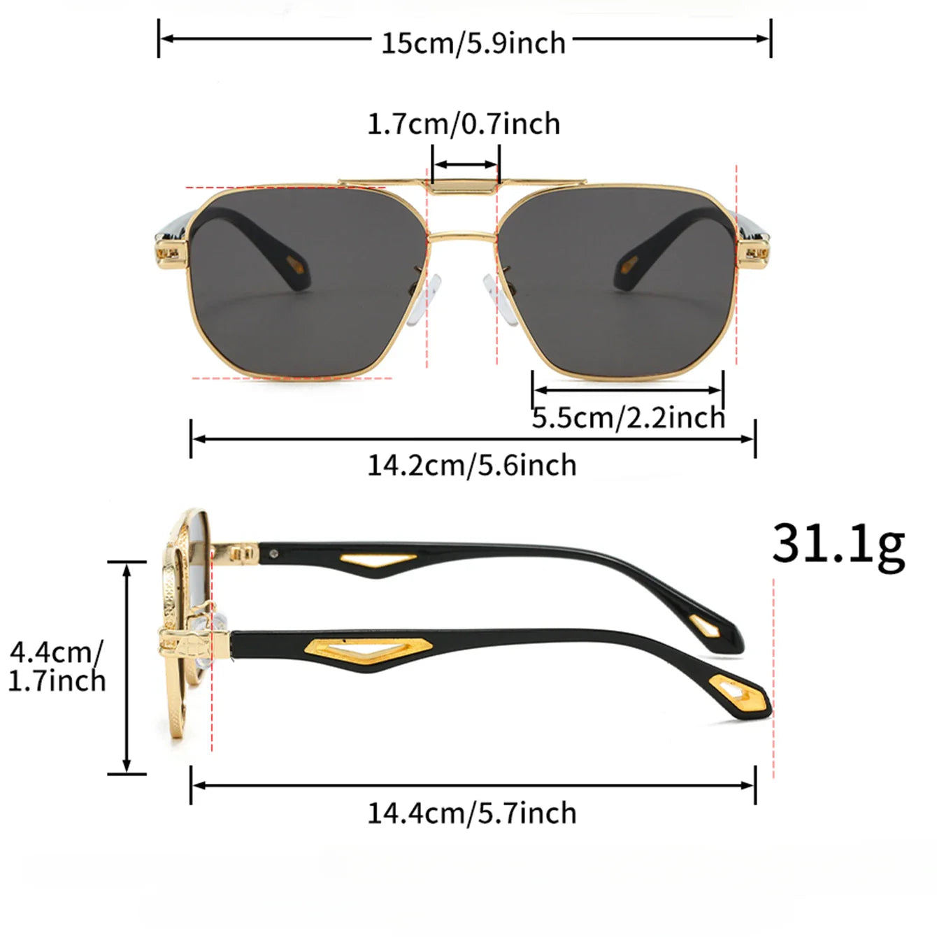 "Aurion" Aviator Sunglasses - Axel Ross