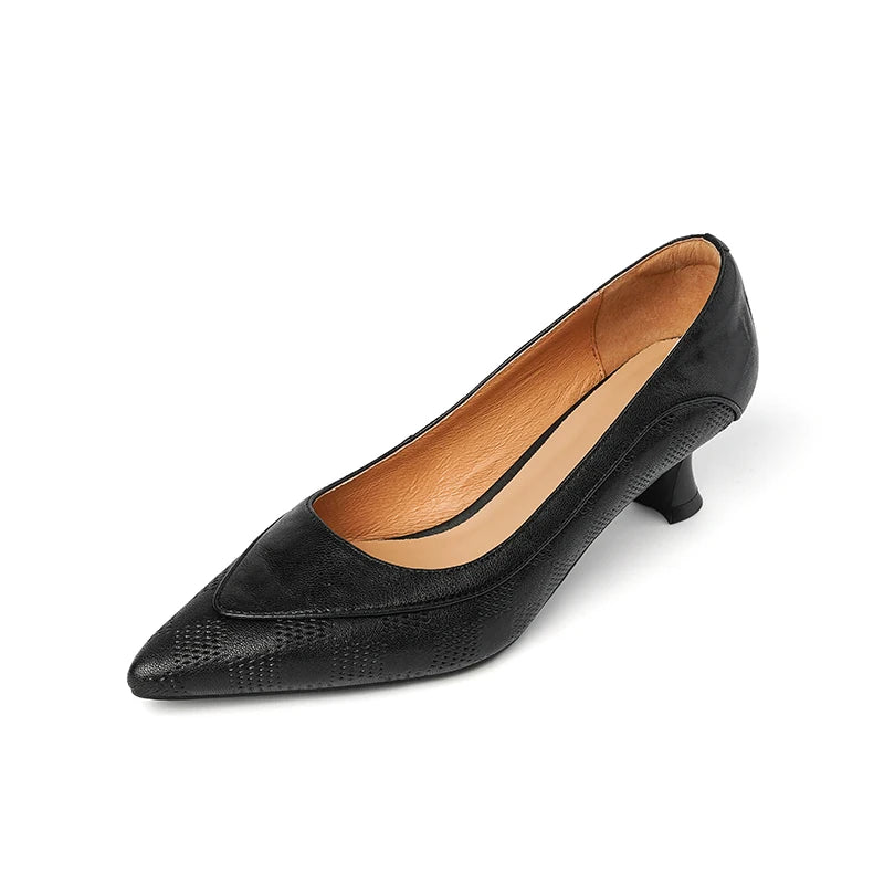 Amara Genuine Leather Heels