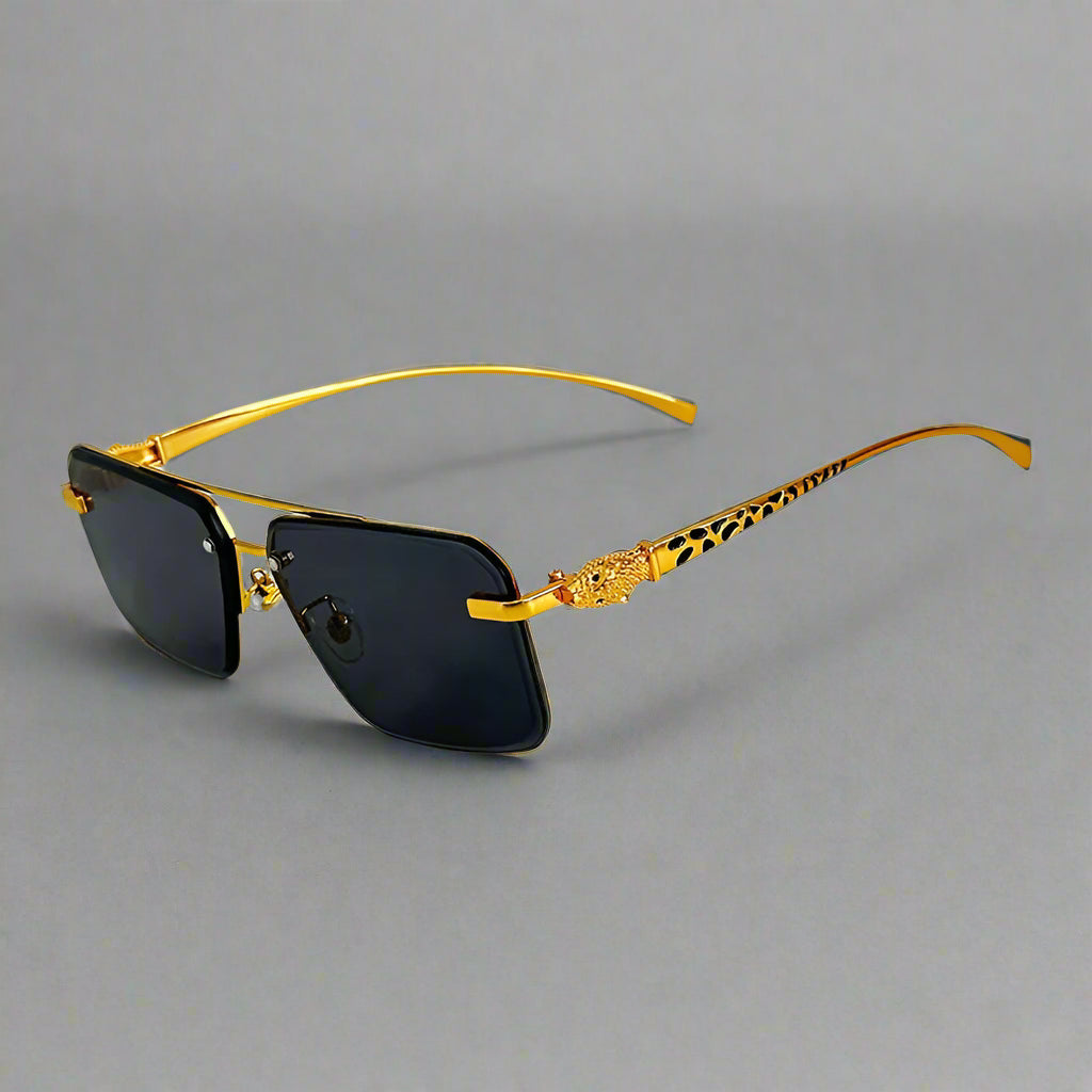 "Leopardo" Square Sunglasses - Axel Ross