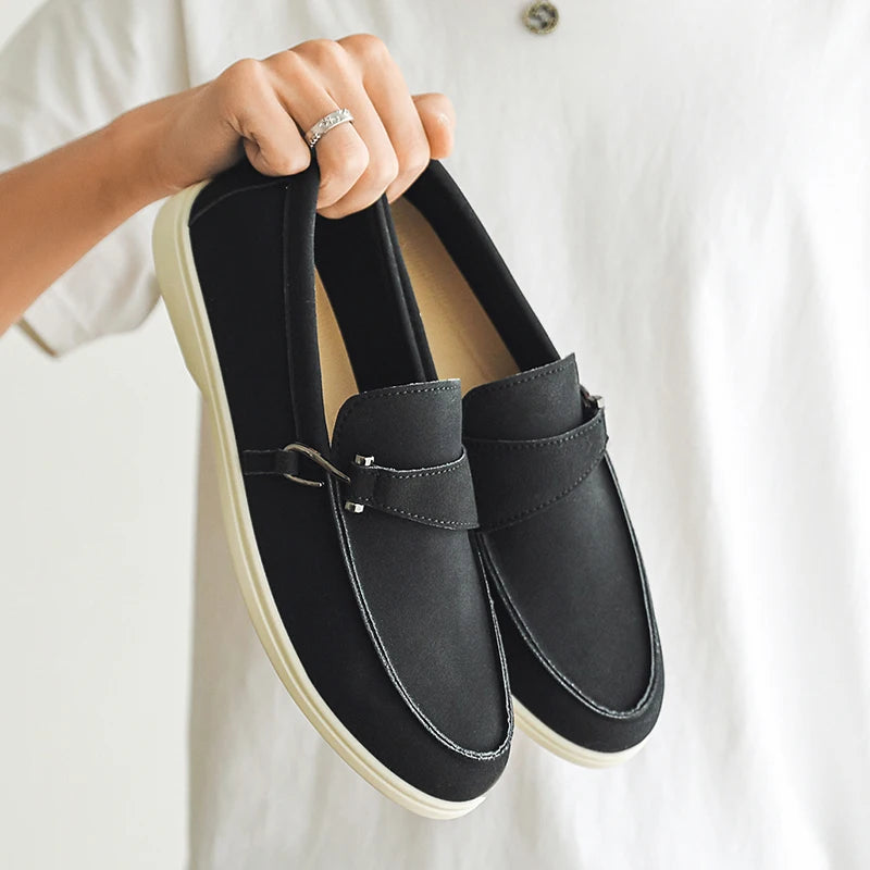 Luciano Suede Loafers - Axel Ross