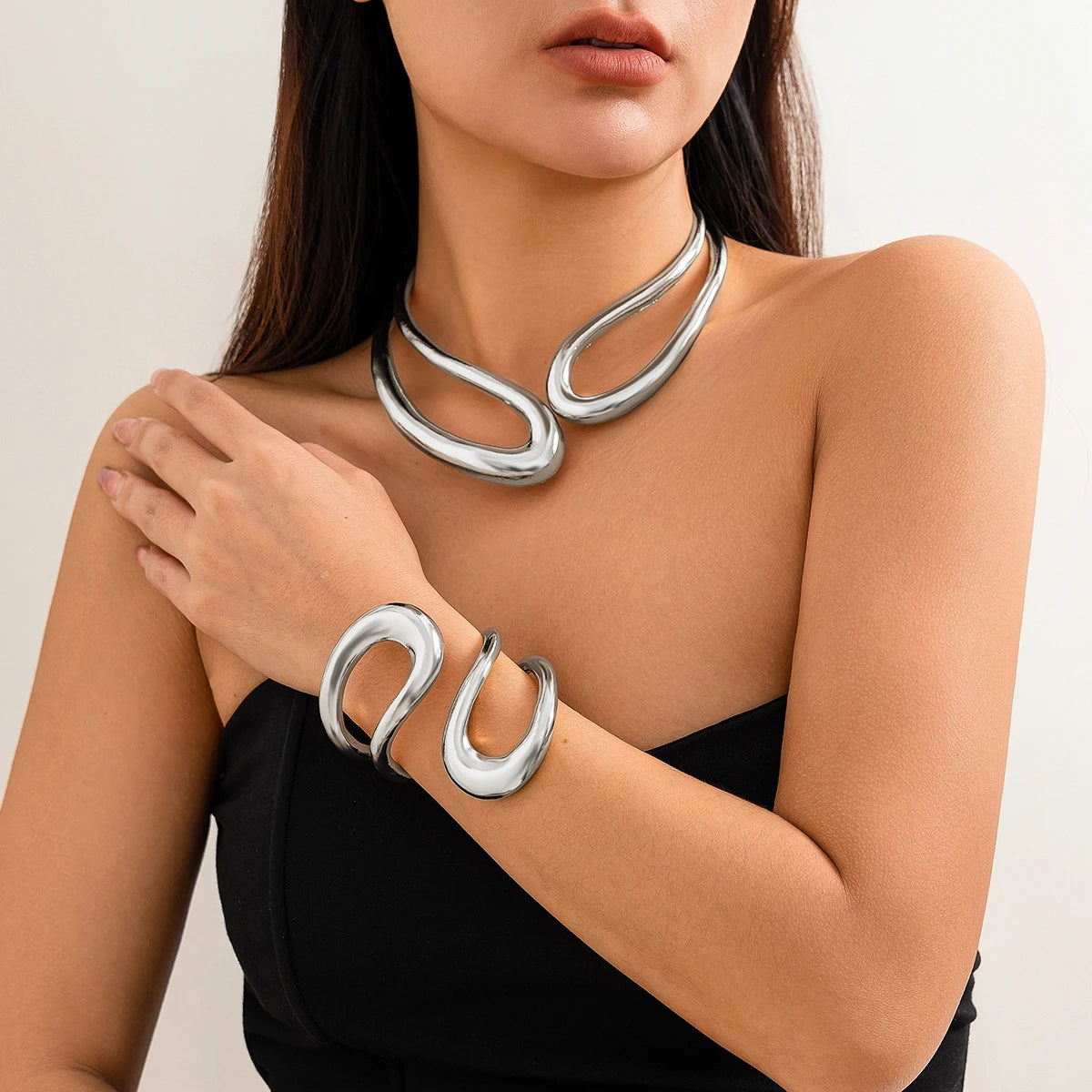 Aureum Wave Jewelry Set