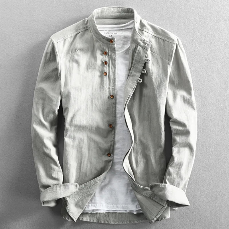 Asuka Japanese Linen Shirt - Axel Ross
