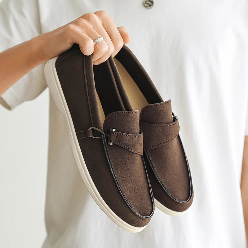 Luciano Suede Loafers - Axel Ross