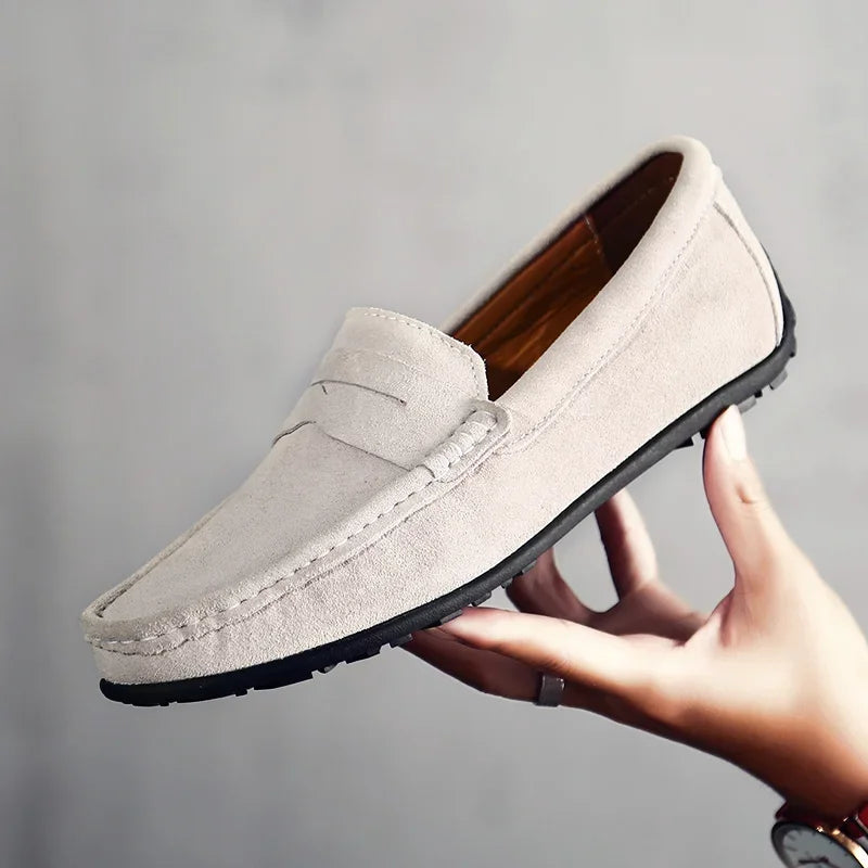 Bravini Suede Slip-Ons - Axel Ross