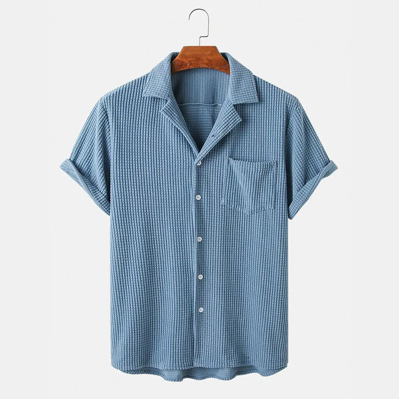 Jackson Waffle Knit Shirt - Axel Ross