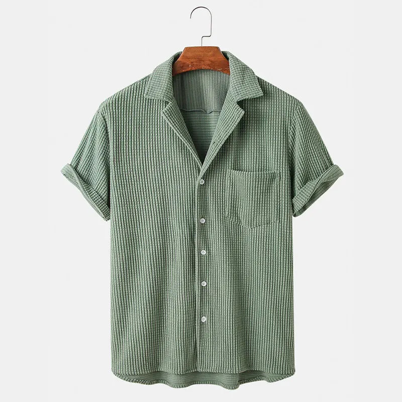 Jackson Waffle Knit Shirt - Axel Ross