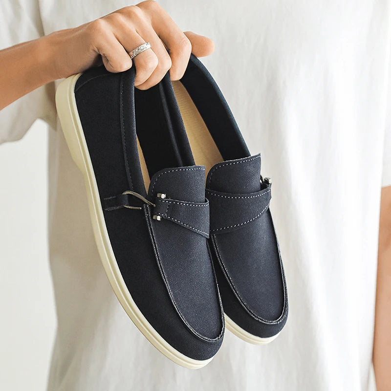 Luciano Suede Loafers - Axel Ross