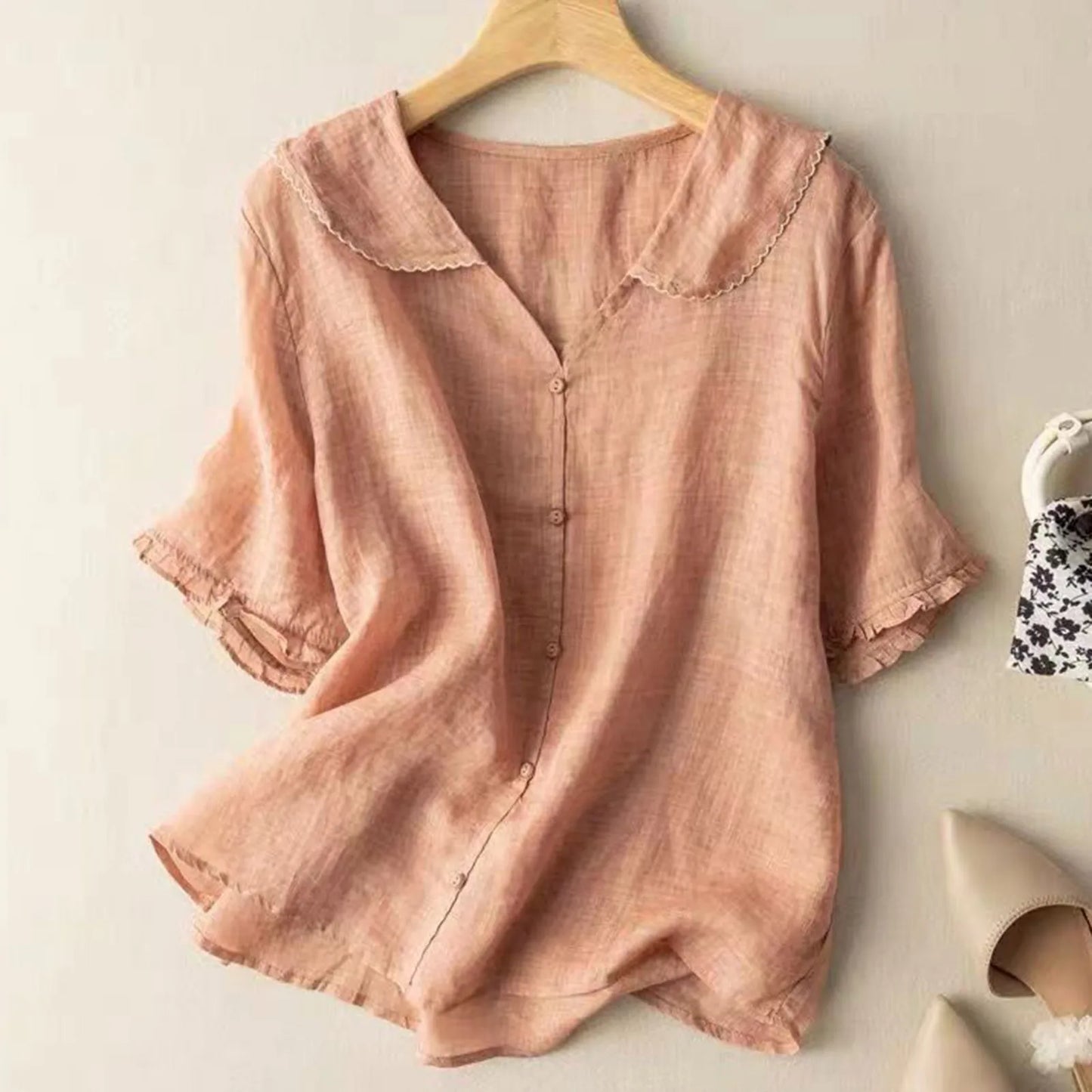 Madeline's Linen Blouse - Axel Ross