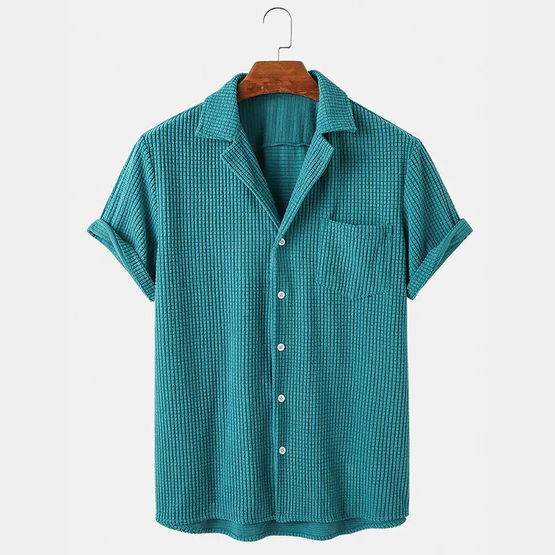 Jackson Waffle Knit Shirt - Axel Ross