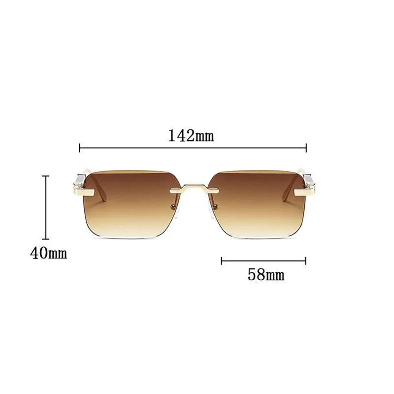 "Monaco" Rimless Sunglasses - Axel Ross