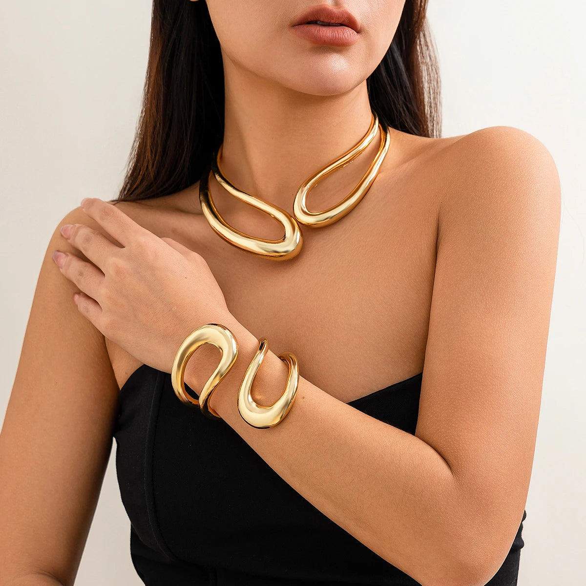 Aureum Wave Jewelry Set