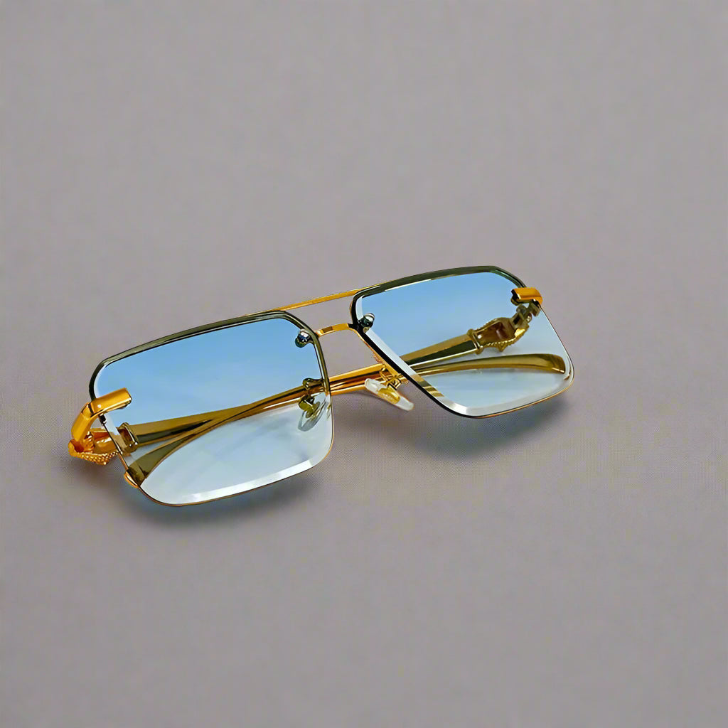 "Leopardo" Square Sunglasses - Axel Ross