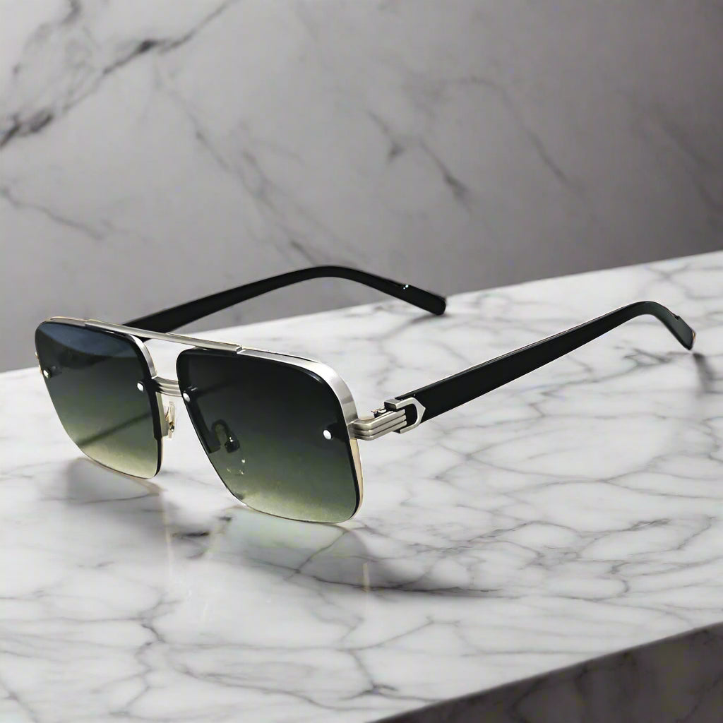 Alberto Lombardi™ Semi-Rimless Sunglasses - Axel Ross