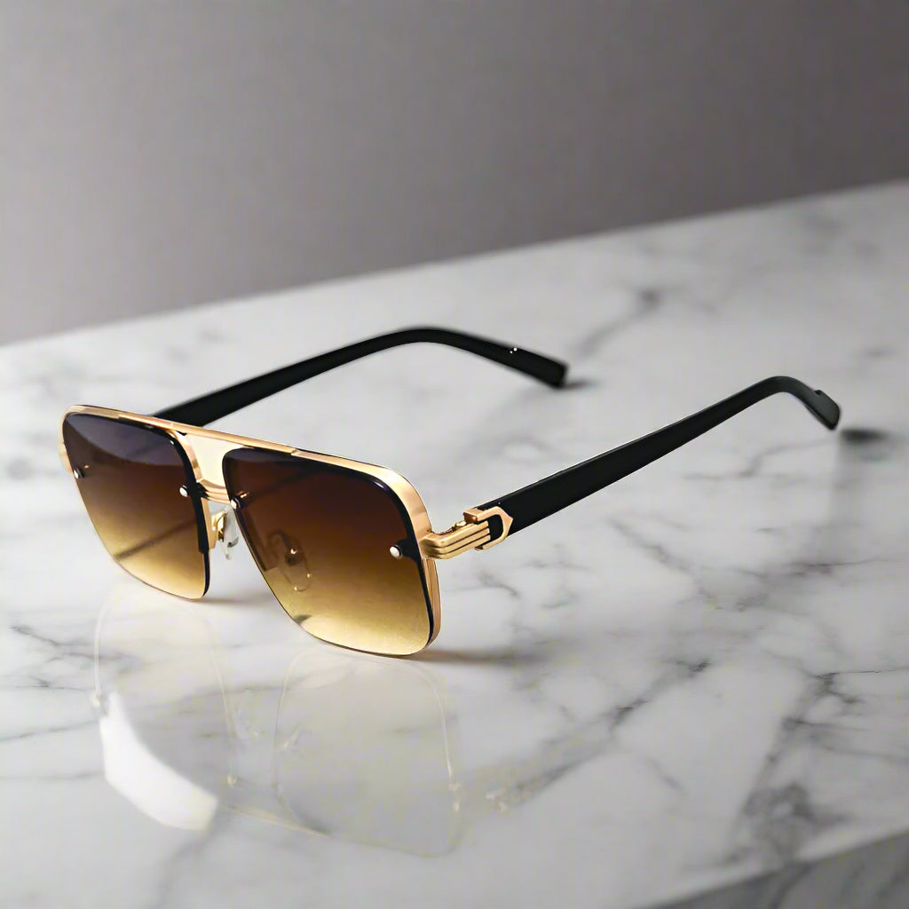 Alberto Lombardi™ Semi-Rimless Sunglasses - Axel Ross