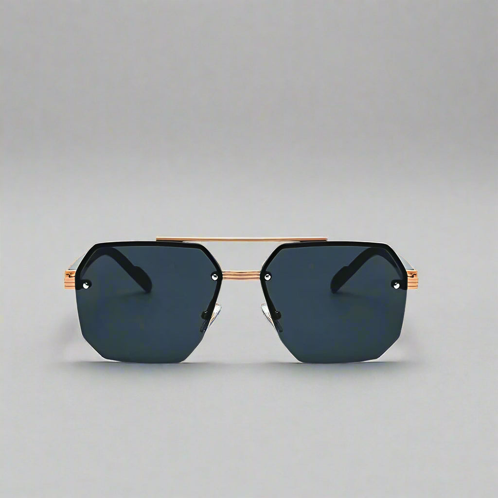 "Jupiter" Semi-Rimless Vintage Sunglasses - Axel Ross