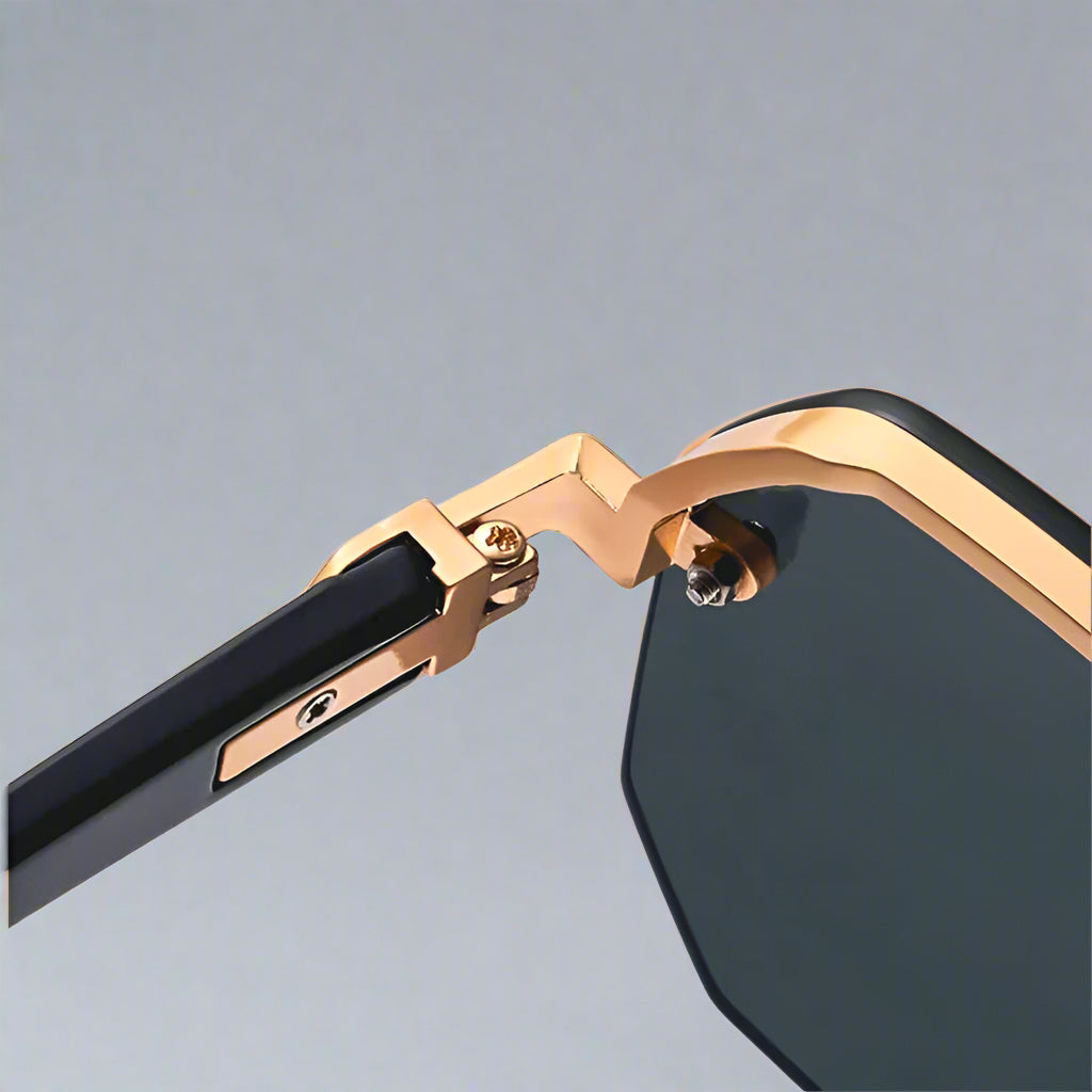 "Jupiter" Semi-Rimless Vintage Sunglasses - Axel Ross