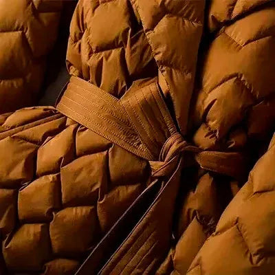 Aurelia Quilted Wrap Coat - Axel Ross