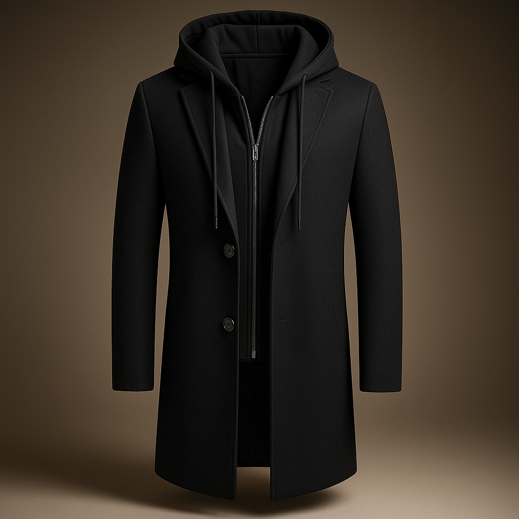 Callister Hooded Wool Coat