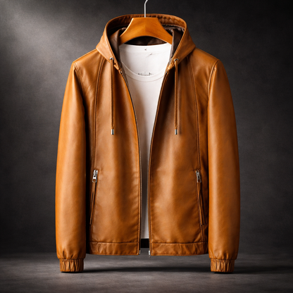 Blackridge Hooded Leather Jacket