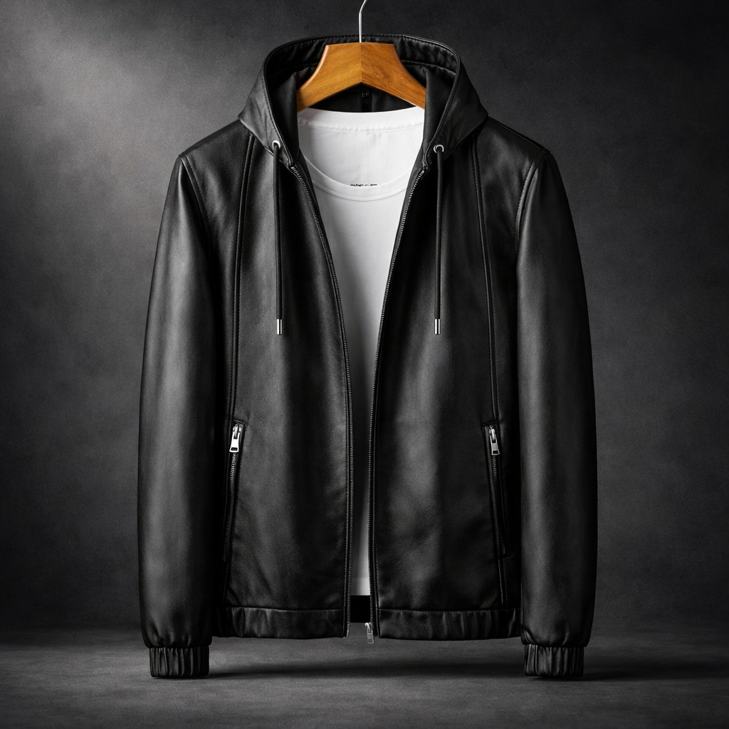 Blackridge Hooded Leather Jacket