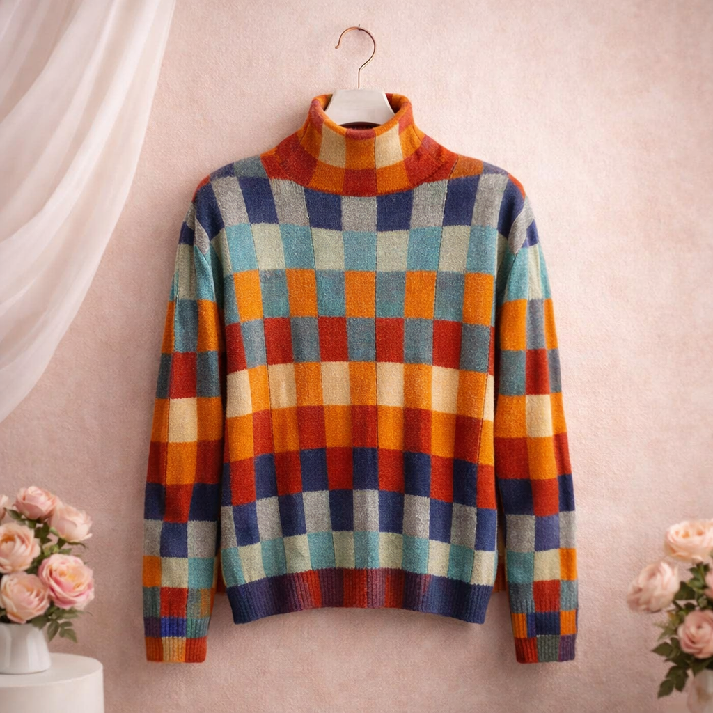 Esme Wool Patchwork Sweater