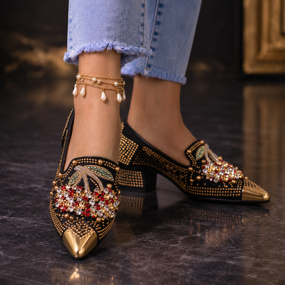 Cherry Glacé Heels
