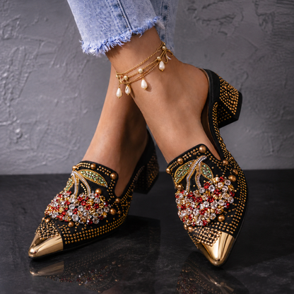 Cherry Glacé Heels