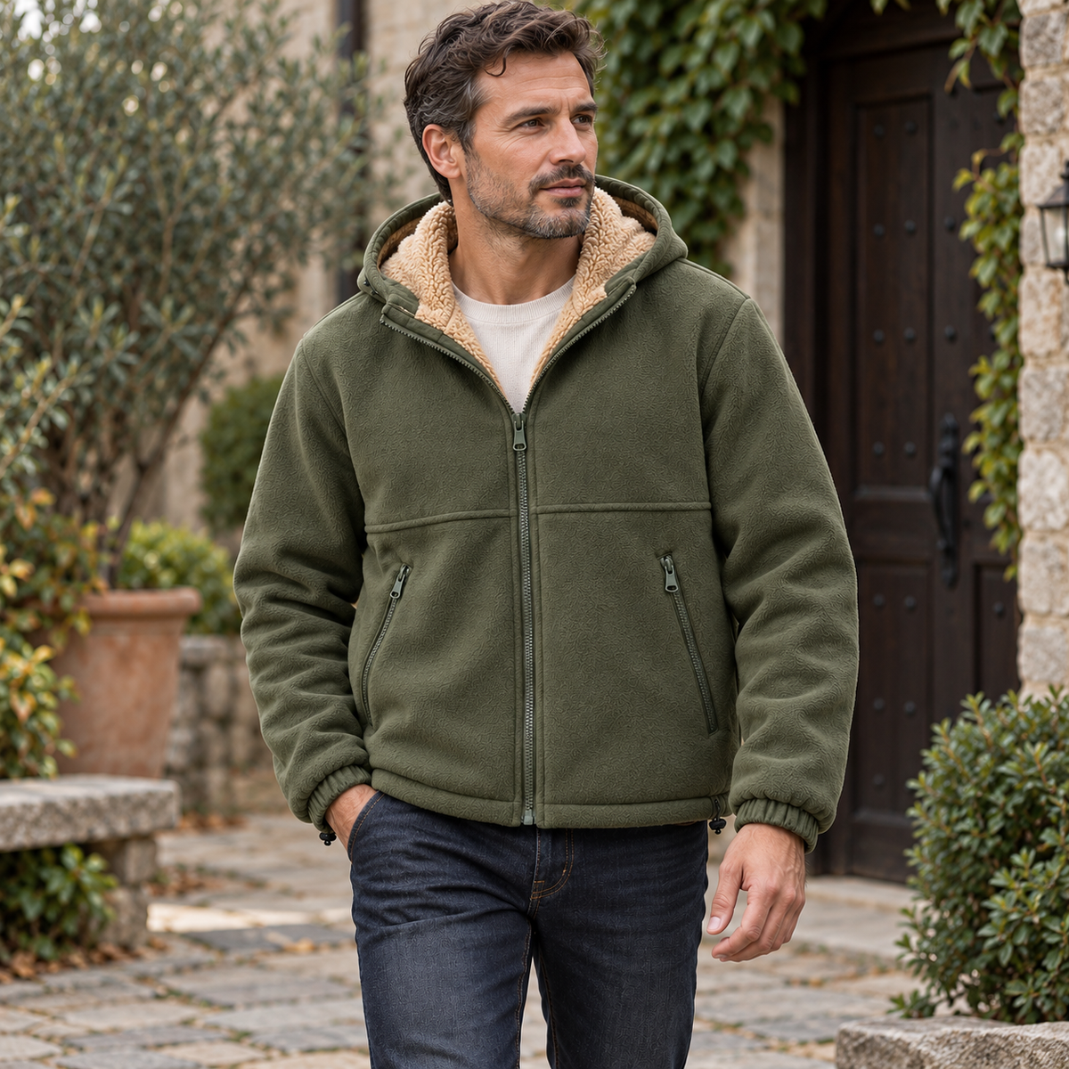 Aldridge Wool Hooded Jacket