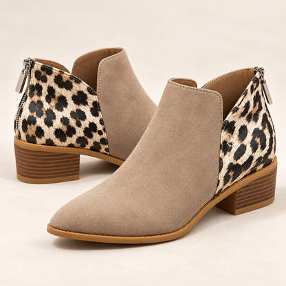 Vellora Leopard Leather Boots