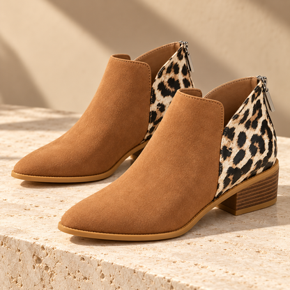 Vellora Leopard Leather Boots