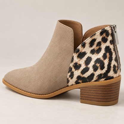 Vellora Leopard Leather Boots