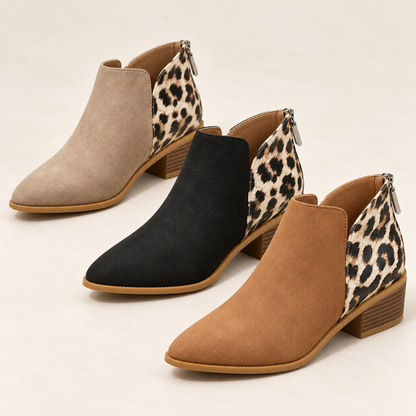 Vellora Leopard Leather Boots