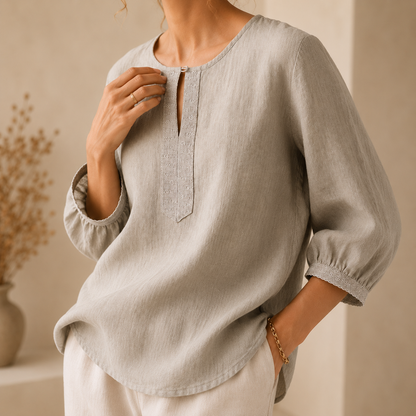 Liora Linen Blouse