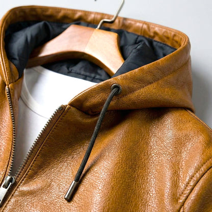 Blackridge Hooded Leather Jacket