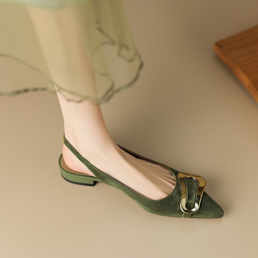 Elara Genuine Leather Slingback