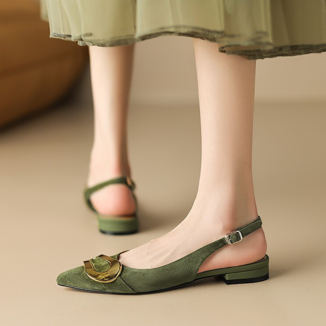 Elara Genuine Leather Slingback