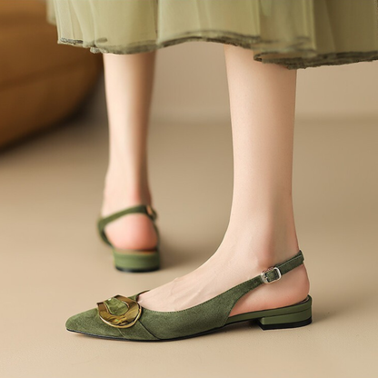 Elara Genuine Leather Slingback