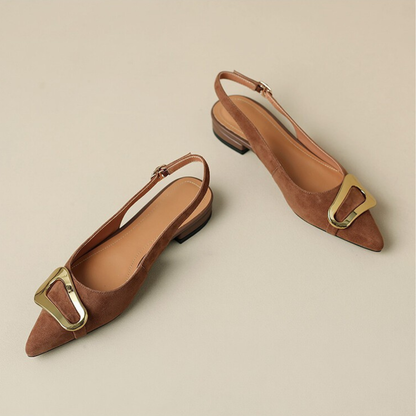 Elara Genuine Leather Slingback