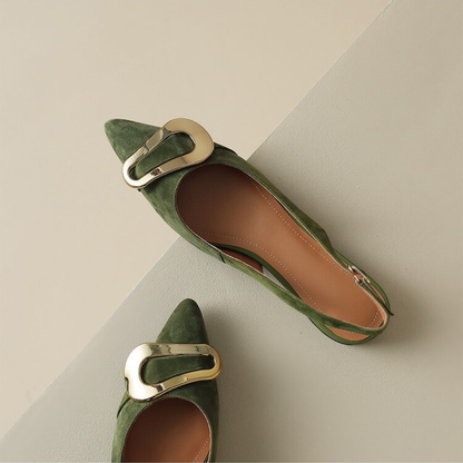 Elara Genuine Leather Slingback