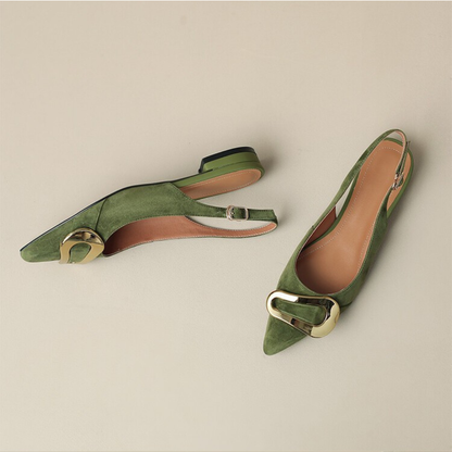 Elara Genuine Leather Slingback