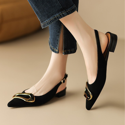 Elara Genuine Leather Slingback