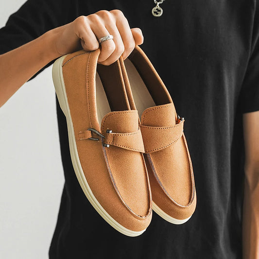 Luciano Suede Loafers - Axel Ross