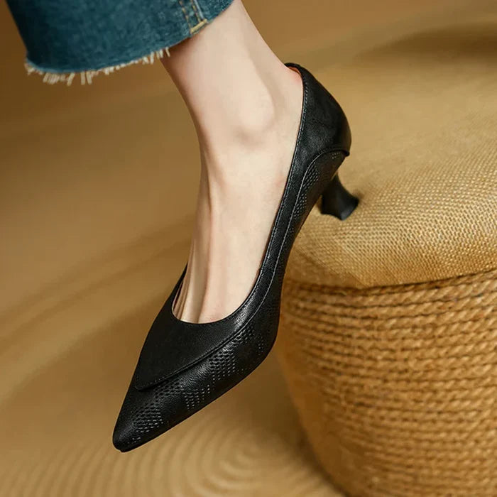 Amara Genuine Leather Heels