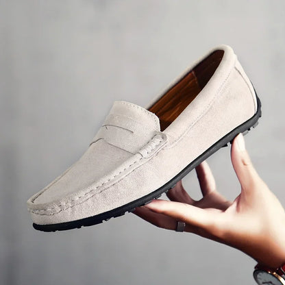 Bravini Suede Slip-Ons - Axel Ross