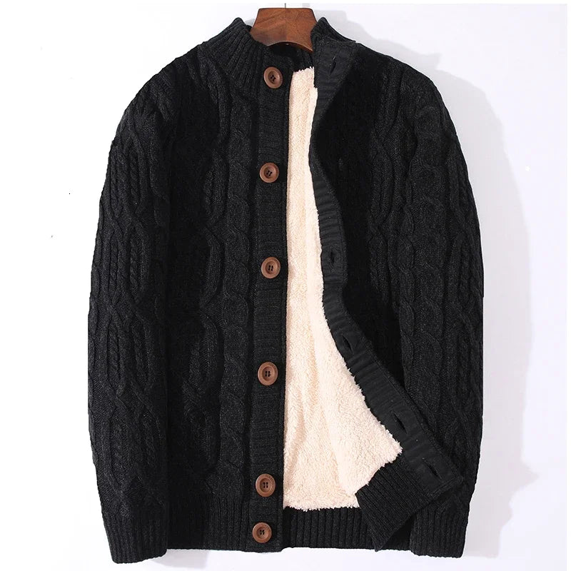 Winter Cardigan Male Thicken Warm Wool Cashmere Winter Coats Sweater Men Clothing 2020 New Outwear Size 4XL 5XL 6XL 7XL - Axel Ross