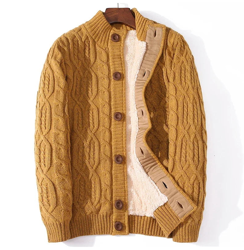Winter Cardigan Male Thicken Warm Wool Cashmere Winter Coats Sweater Men Clothing 2020 New Outwear Size 4XL 5XL 6XL 7XL - Axel Ross