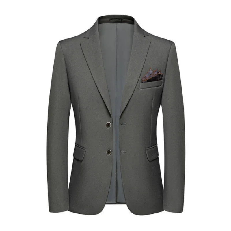 2025 Men's Slim Fit Business Casual Blazer High Quality Fashion All-in-One Banquet Korean Style Handsome Trend for All Seasons - Axel Ross