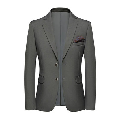 2025 Men's Slim Fit Business Casual Blazer High Quality Fashion All-in-One Banquet Korean Style Handsome Trend for All Seasons - Axel Ross